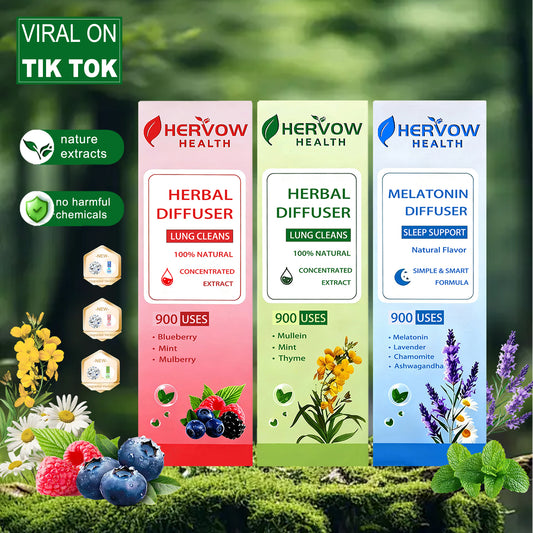 HERVOW Full Set Diffusers Blueberry Lavender Mint Aromatherapy Stick |ABlend of Blueberry, Lavender & Mint Essential Oils for aClean & Balanced Sensory Experience | Plant-Based,Portable Everyday Design