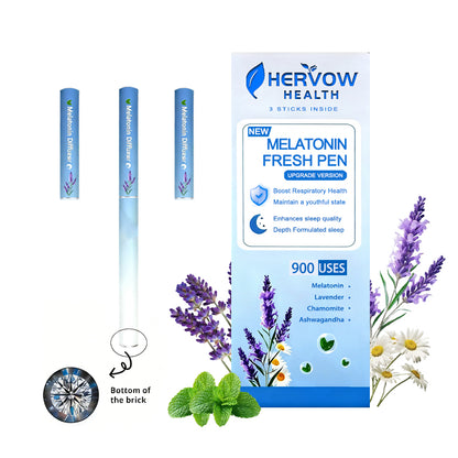 HERVOW Full Set Diffusers Blueberry Lavender Mint Aromatherapy Stick |ABlend of Blueberry, Lavender & Mint Essential Oils for aClean & Balanced Sensory Experience | Plant-Based,Portable Everyday Design