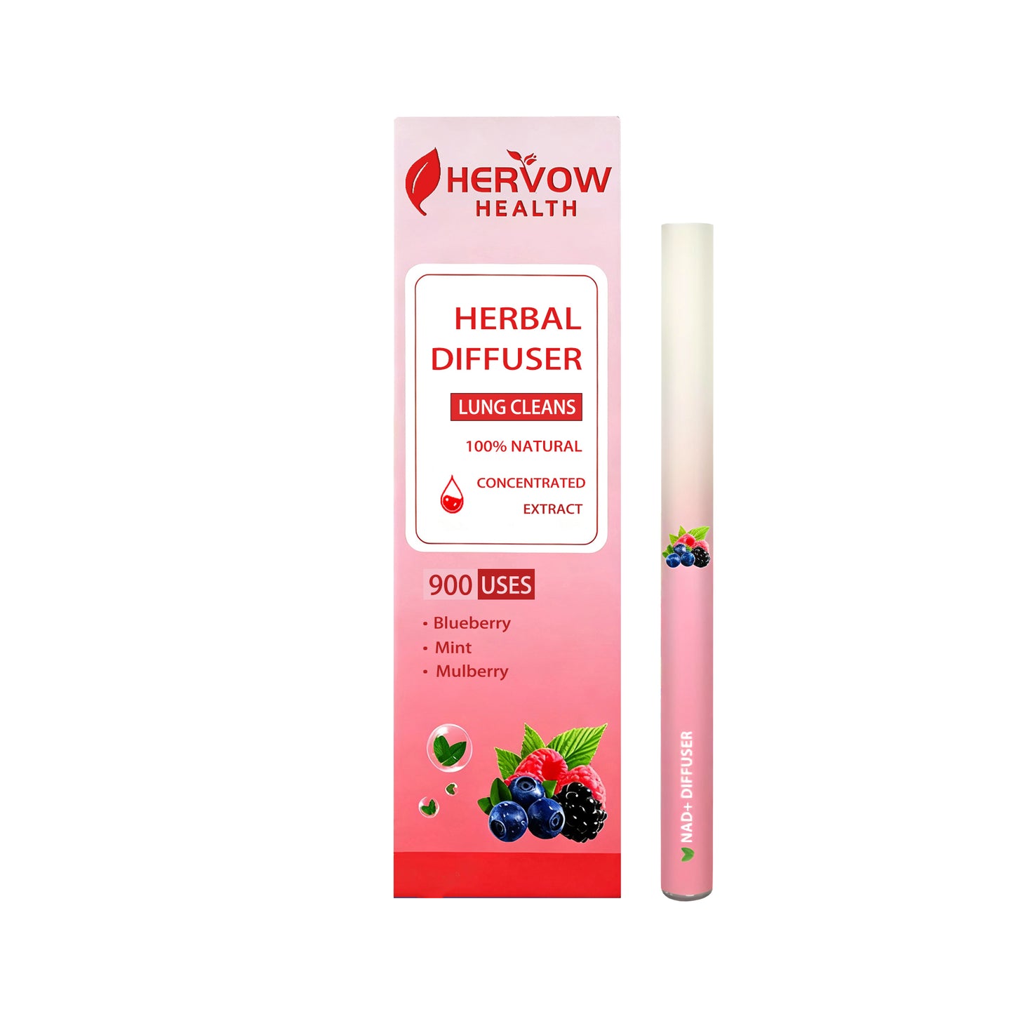 HERVOW Full Set Diffusers Blueberry Lavender Mint Aromatherapy Stick |ABlend of Blueberry, Lavender & Mint Essential Oils for aClean & Balanced Sensory Experience | Plant-Based,Portable Everyday Design